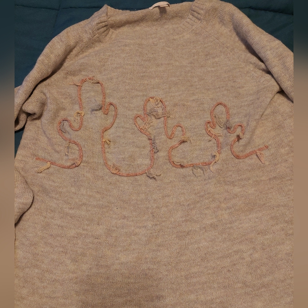 Lauren conrad cactus sweater L